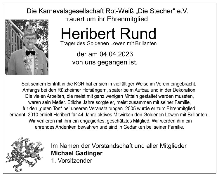 nachruf heribert rund