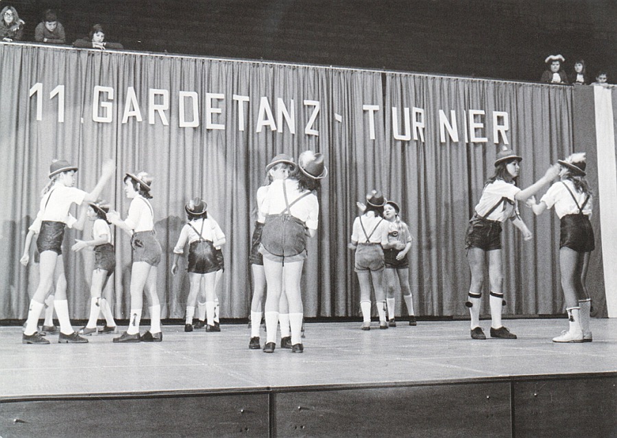 1973 - Kindergarde beim Tanzturnier in Ludwigshafen